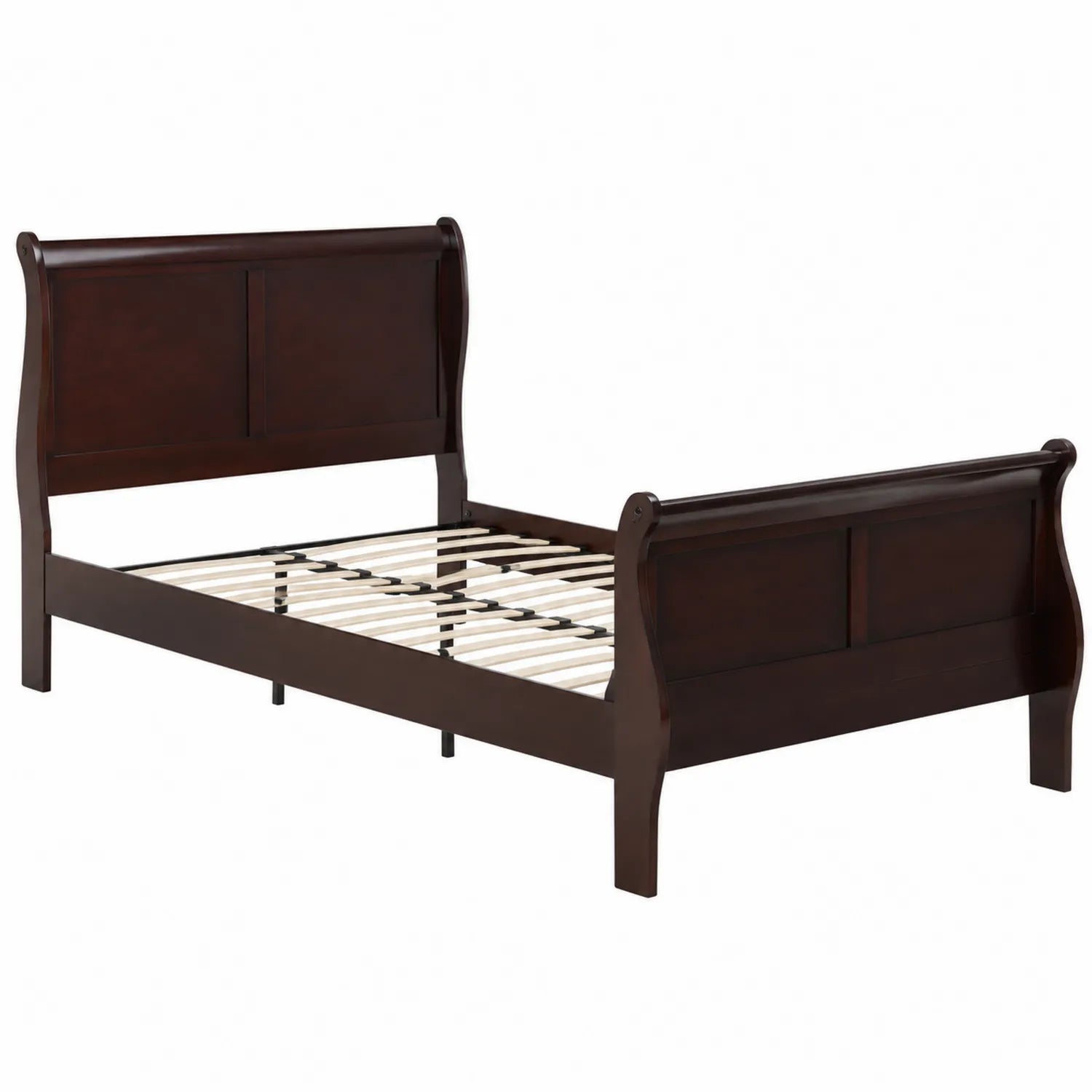 Lit en bois massif Marron foncé 200x160 cm