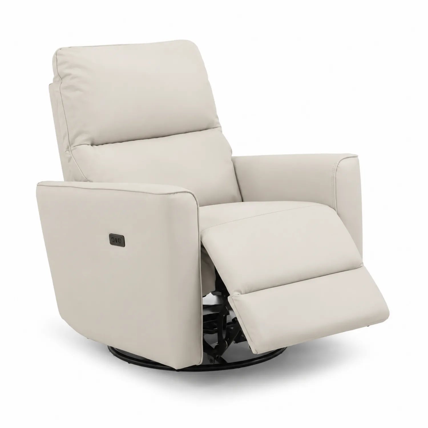 Fauteuil inclinable électrique en cuir synthétique Beige