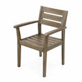 Chaise de jardin en bois d'acacia Marron 56x60x85 cm
